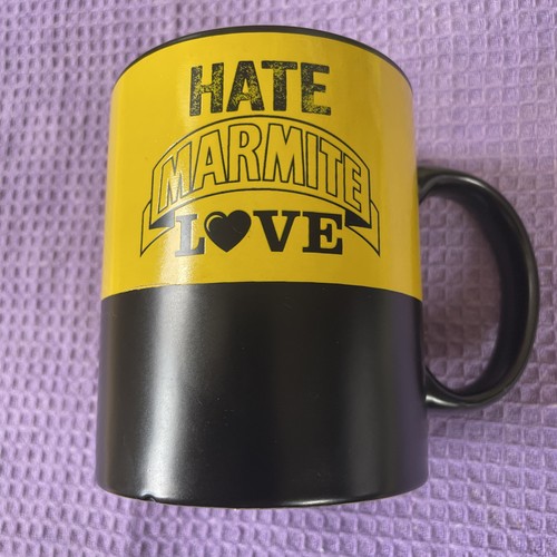 Marmite mug black yellow love - mug,
