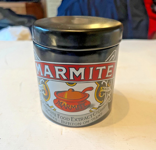 Marmite black ceramic storage - black,