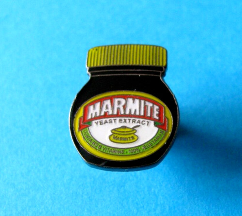 Marmite advertising jar pin - advertising,