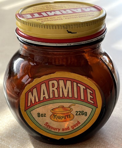 Vintage glass marmite - vintage,