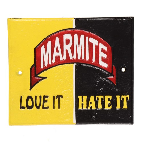Marmite cast iron - iron, sign