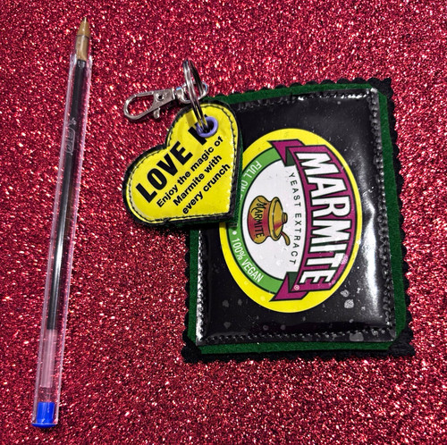 Marmite bag charm keyring - marmite, charm/