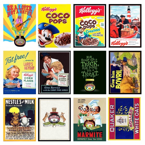 Food packaging retro metal - retro,