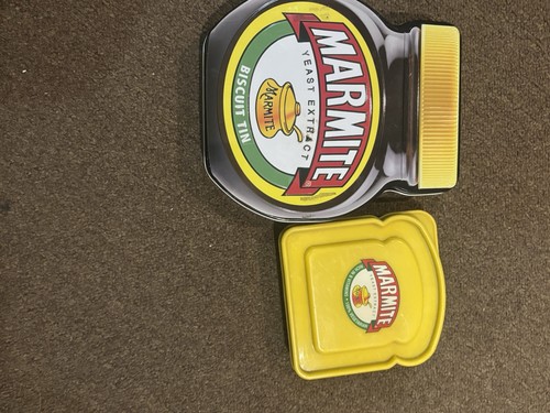 Marmite biscuit tin - marmite,