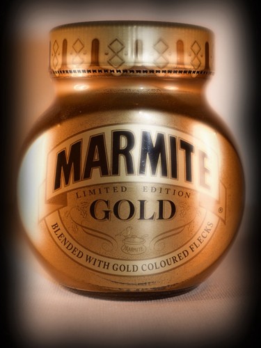 Marmite gold collectible jar - gold,