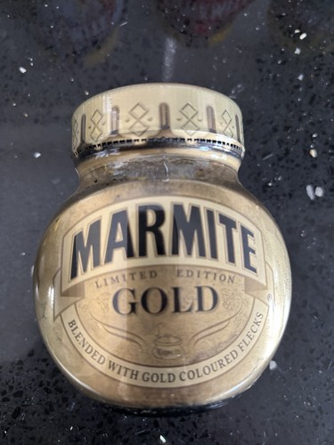 Marmite gold collectible jar - gold,