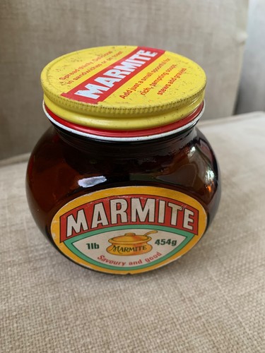 Vintage marmite jar 1lb 16oz - vintage,