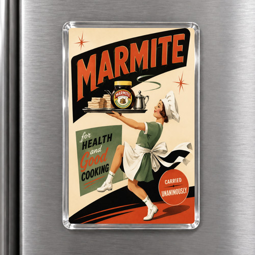 Marmite retro acrylic - marmite,