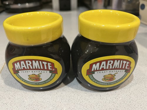 Two marmite egg cups - two,